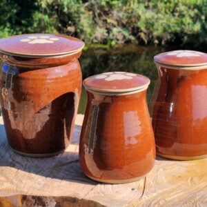 Ánfora Cerámica Gres Tradicional - Café